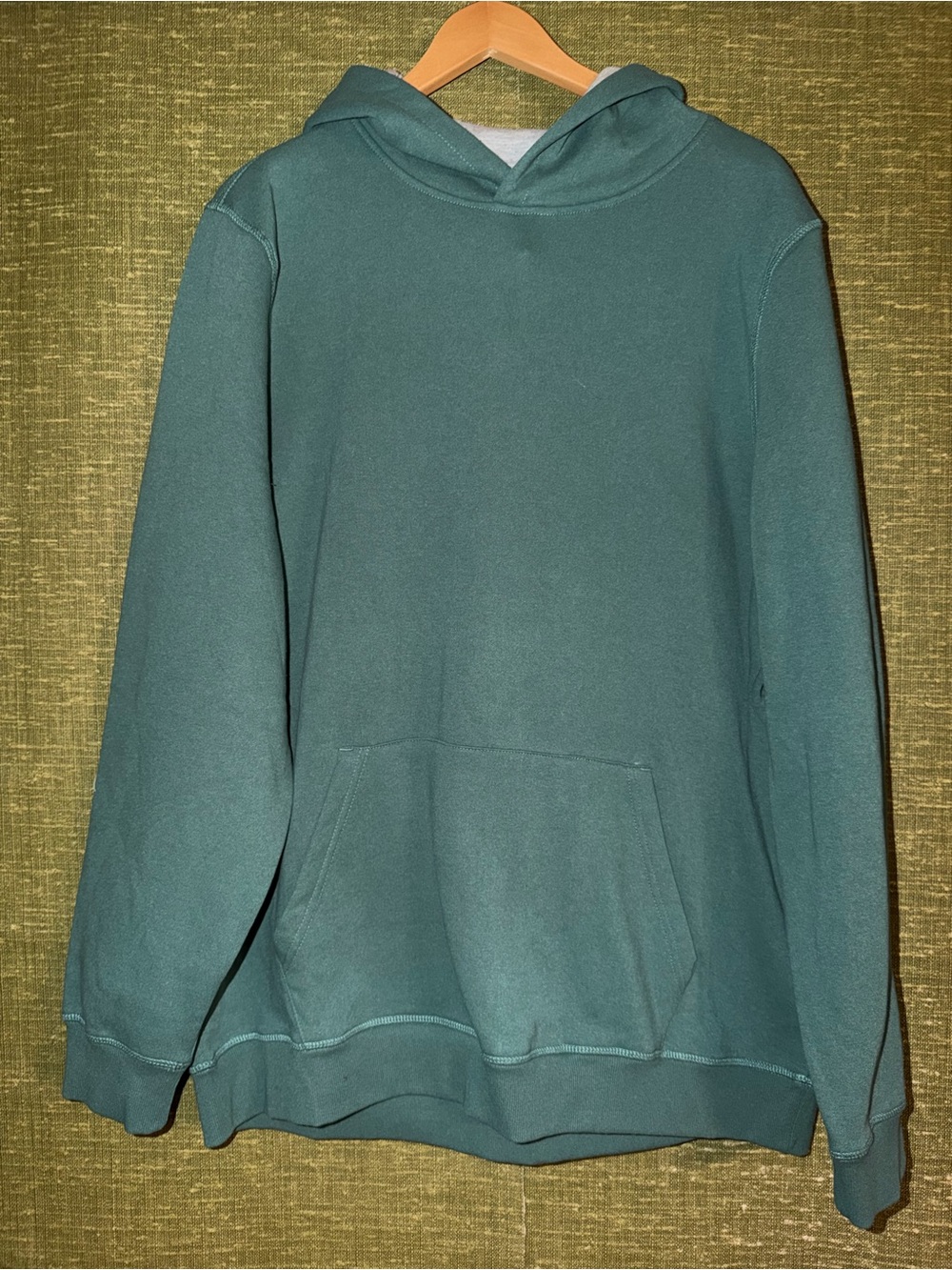 Avalanche Men's Teal Green Crewneck Hoodie
